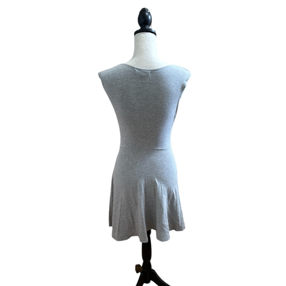 Gray Cap Sleeve Skater Dress - Picture 2 of 2